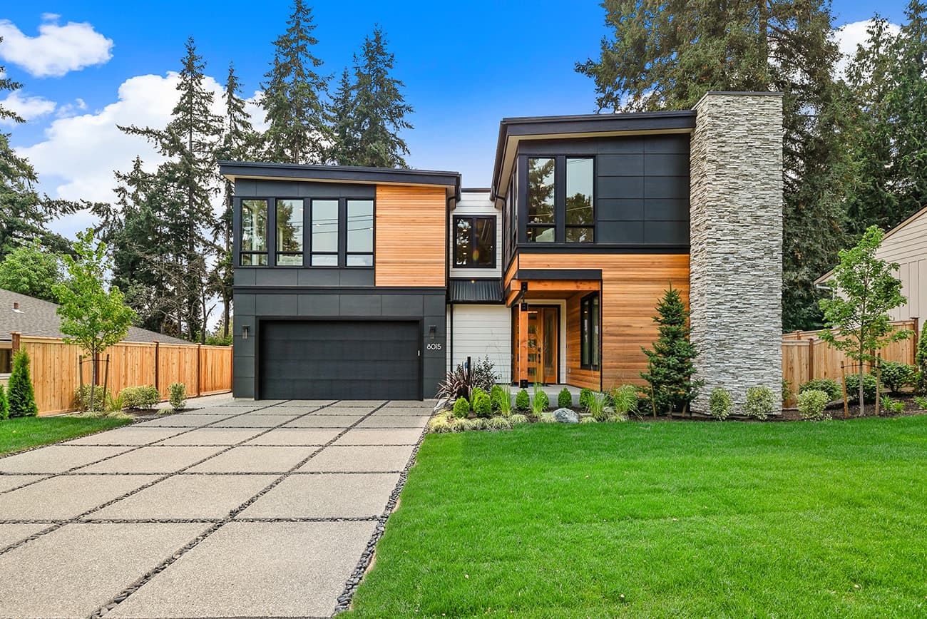 Stone-and-Wood Front Lawn after edit